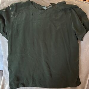 Elegant Olive Green Women's Blouse